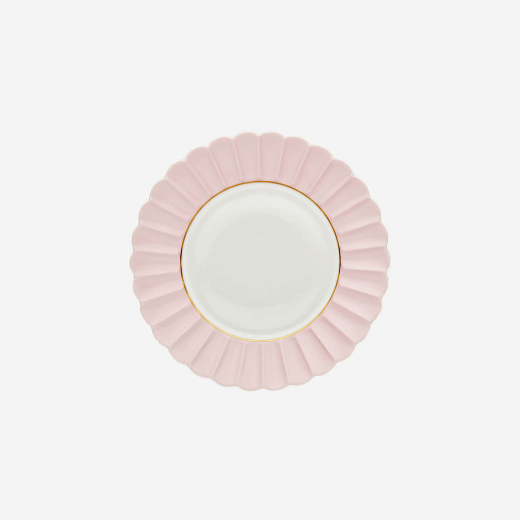 Assiette de présentation festonnée Melon 32cm