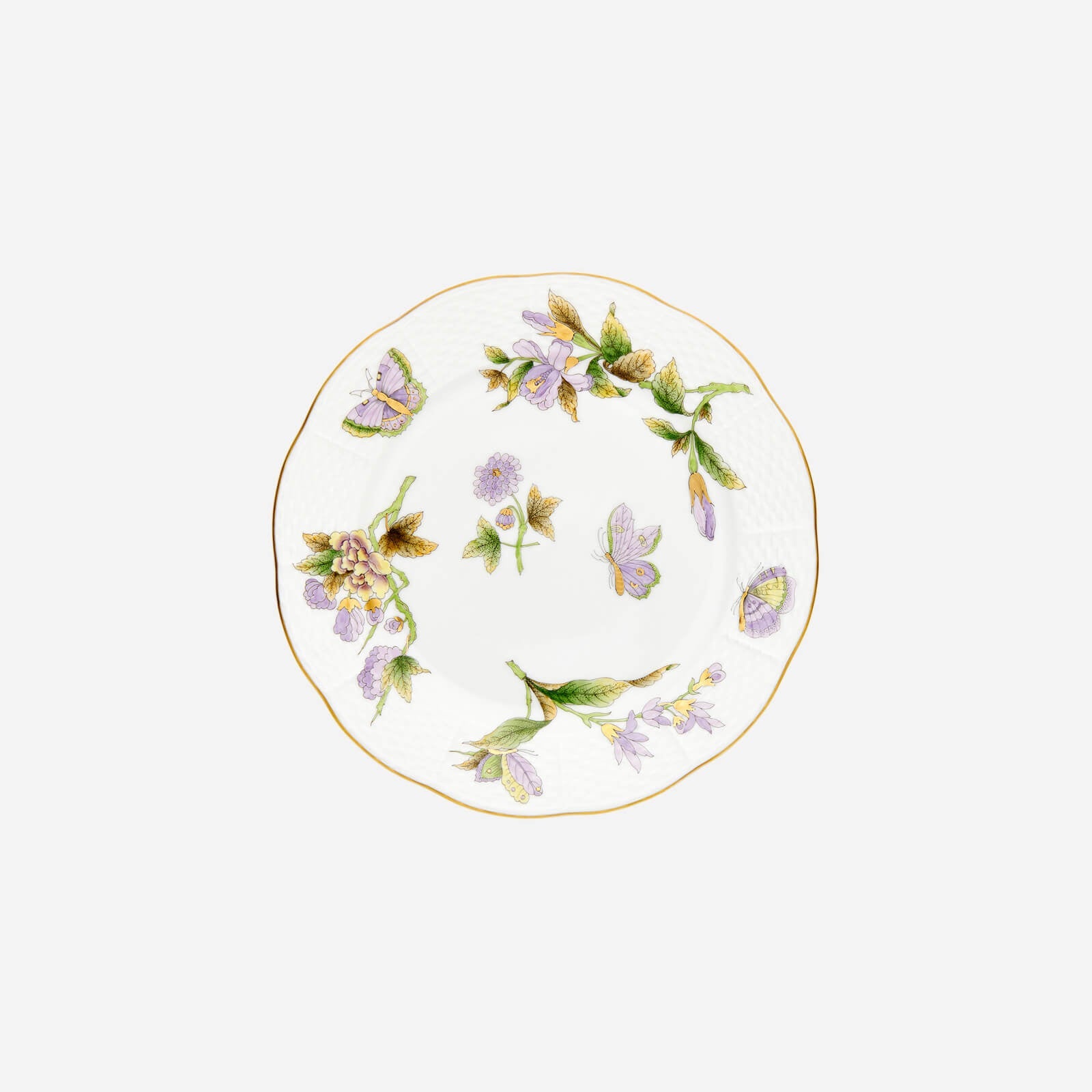 Assiette à dessert Royal Garden papillons et fleurs 23 cm