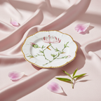 牡丹花甜品盘-优雅背景