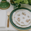Assiette Plate Marron Antique 25cm