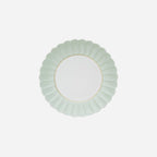 Assiette de présentation festonnée melon verte 32 cm