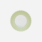 Assiette d'entrée festonnée Melon Vert Holi 25cm